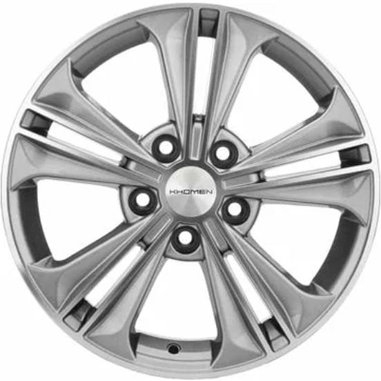 Khomen KHW 1603 6x16 5*114.3 ET43 DIA67.1 G-Silver-FP Литой