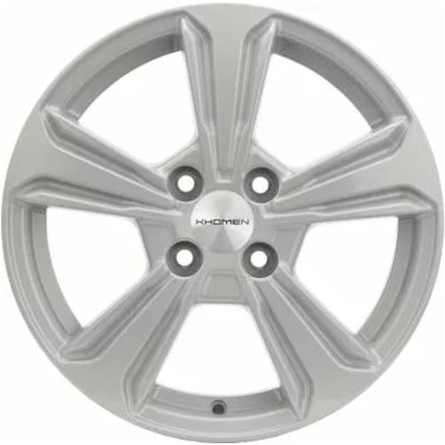 Khomen KHW 1502 6x15 4*100 ET45 DIA56.6 F-Silver Литой