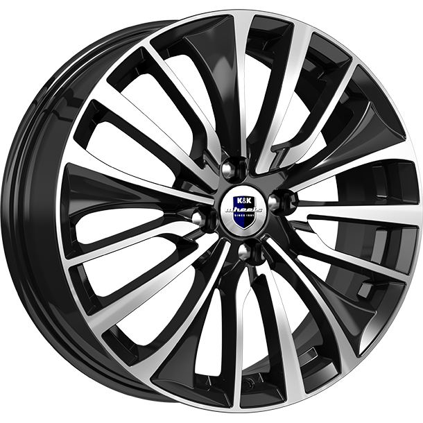 K&K Flanker 6.5x17 5*108 ET45 DIA67.1 Алмаз черный Литой