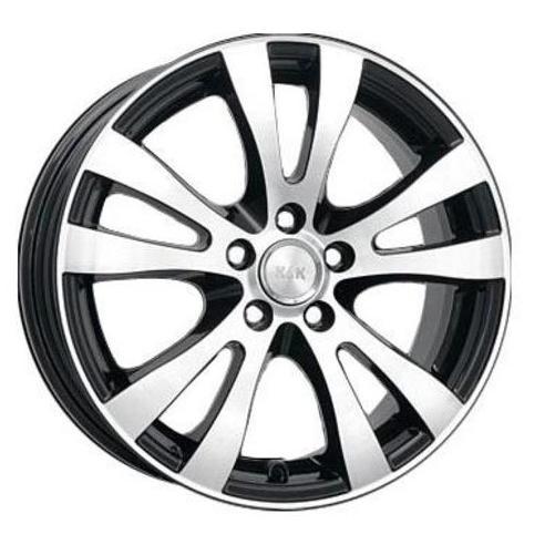 K&K Омега 6.5x16 5*100 ET55 DIA56.1 Алмаз черный Литой