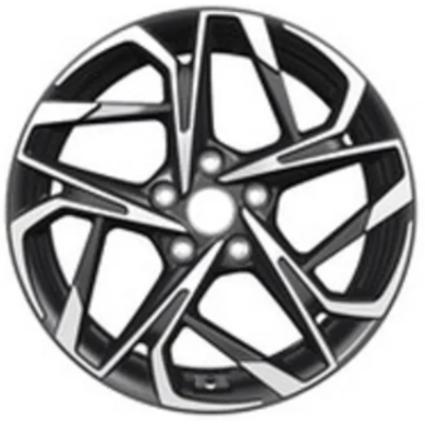 Khomen KHW 1716 7x17 5*114.3 ET45 DIA60.1 Black-FP Литой