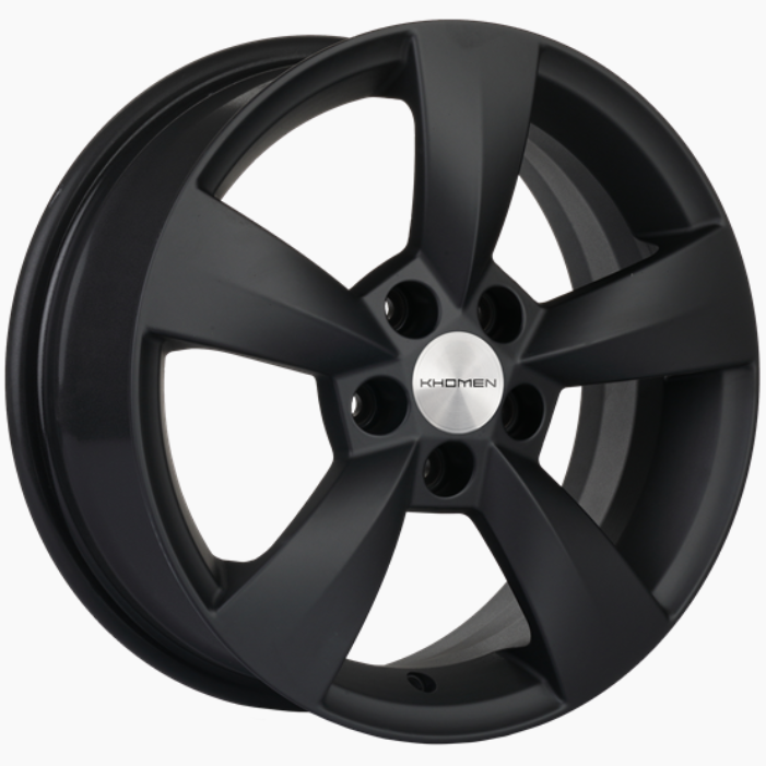 Khomen KHW 1504 6x15 5*100 ET38 DIA57.1 Black Matt Литой
