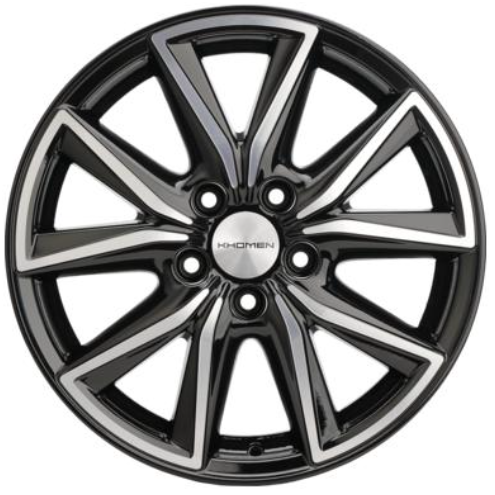 Khomen KHW 1706 7x17 5*114.3 ET39 DIA60.1 Black-FP Литой