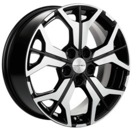 Khomen KHW 1715 7x17 5*114.3 ET39 DIA60.1 Black-FP Литой