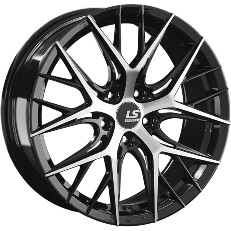 LS FlowForming RC57 8x18 5*114.3 ET30 DIA60.1 BKF Литой