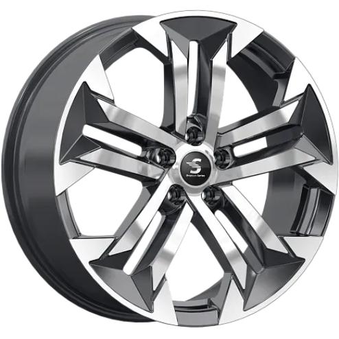K&K КР015 7.5x19 5*114.3 ET40 DIA64.1 Diamond black gris Литой