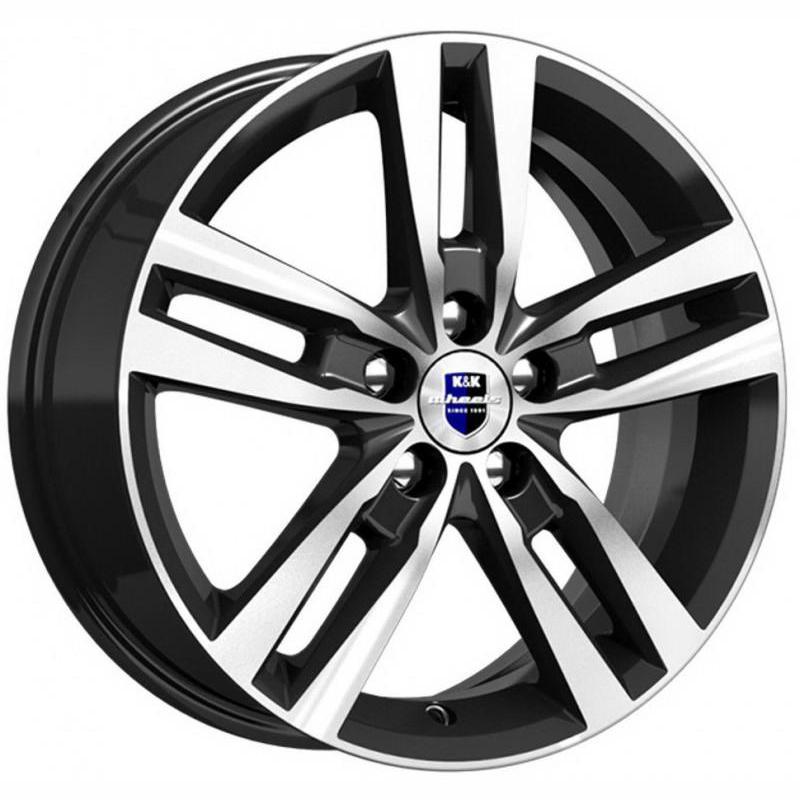 K&K Rassvet 6.5x16 5*112 ET50 DIA57.1 Алмаз черный Литой