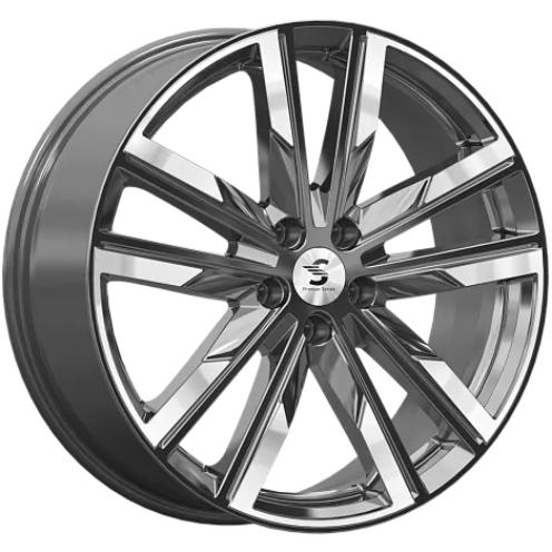 K&K КР014 8x20 5*112 ET41 DIA57.1 Diamond gloss graphite Литой