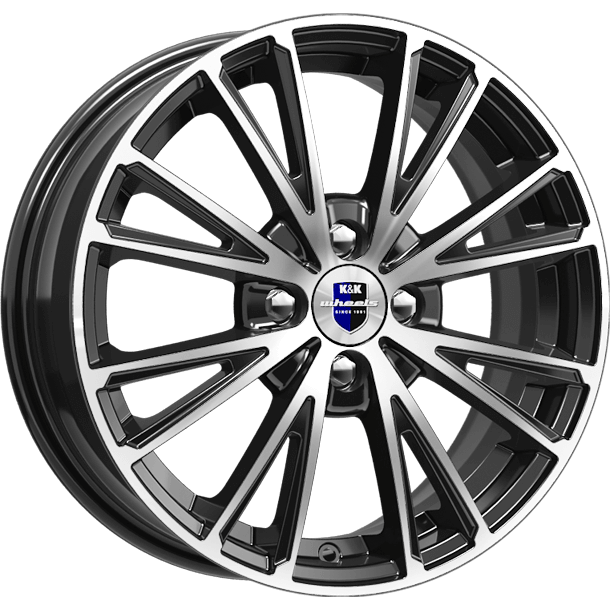 K&K Меандр 6x15 4*100 ET45 DIA67.1 Алмаз черный Литой