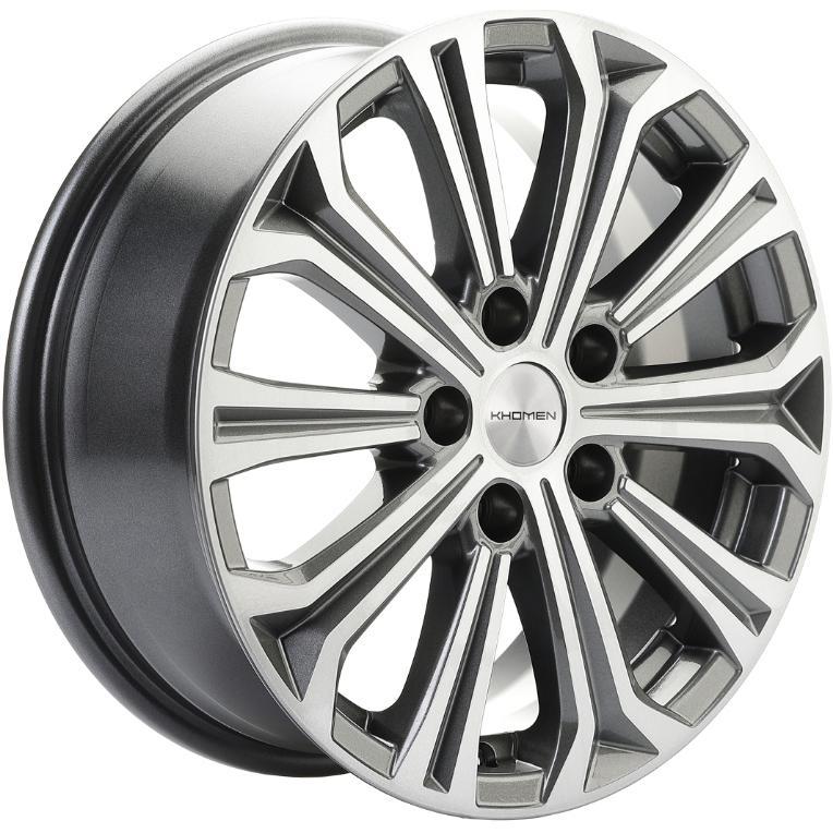 Khomen KHW 1610 6.5x16 5*114.3 ET43 DIA67.1 Gray-FP Литой