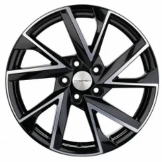 Khomen KHW 1714 7x17 5*114.3 ET45 DIA66.1 Black-FP Литой