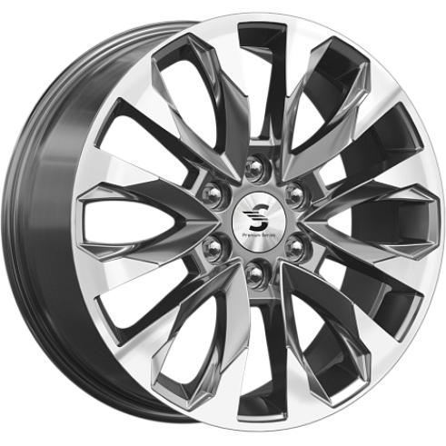 K&K КР007 8x20 6*139.7 ET60 DIA95.1 Diamond gloss graphite Литой