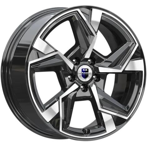 K&K Кайан 7.5x18 5*114.3 ET45 DIA67.1 Алмаз черный Литой