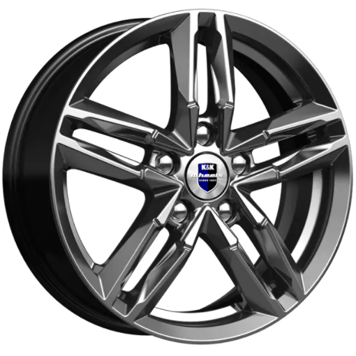 K&K Sayan 6x16 5*112 ET46 DIA66.6 Дарк платинум Литой