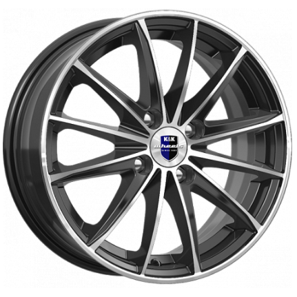 K&K Пойнт Бланк 6x15 4*100 ET50 DIA60.1 Алмаз черный Литой