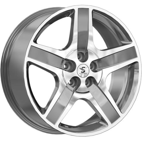 K&K КР008 8.5x20 5*108 ET43 DIA60.1 Diamond gloss graphite Литой