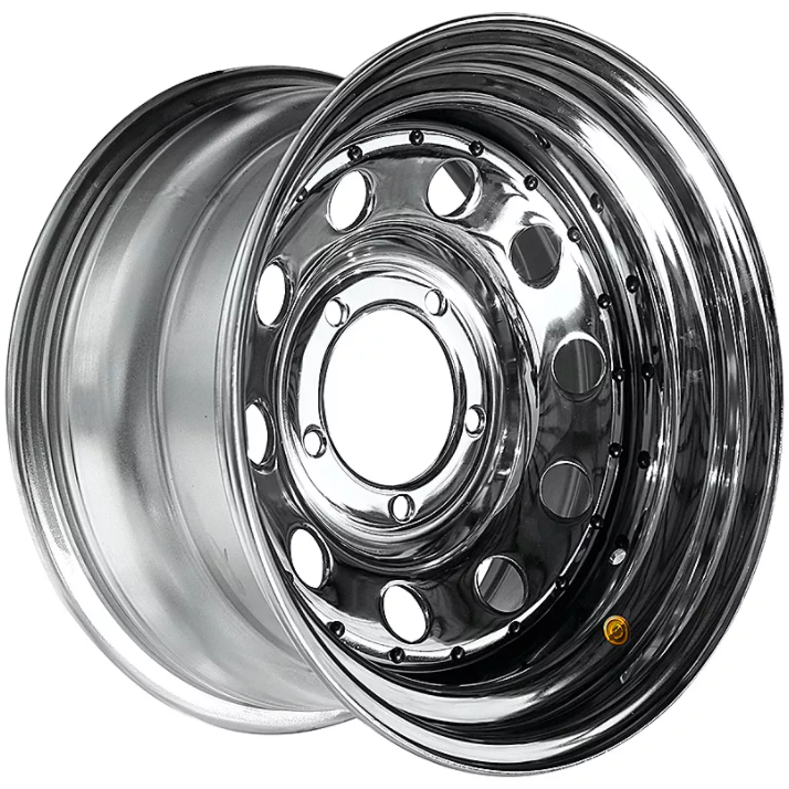 Off Road Wheels УАЗ 8x16 5*139.7 ET-19 DIA110.1 Chrome Штампованный