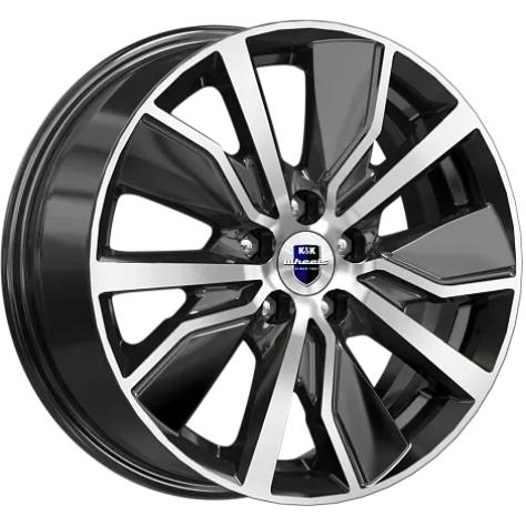 K&K Гамбит 6.5x16 5*112 ET38 DIA57.1 Алмаз черный Литой