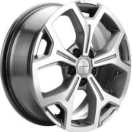 Khomen KHW 1710 6.5x17 5*114.3 ET50 DIA67.1 Gray-FP Литой