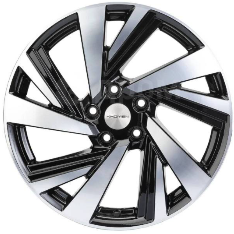 Khomen KHW 1801 7.5x18 5*114.3 ET39 DIA60.1 Black-FP Литой