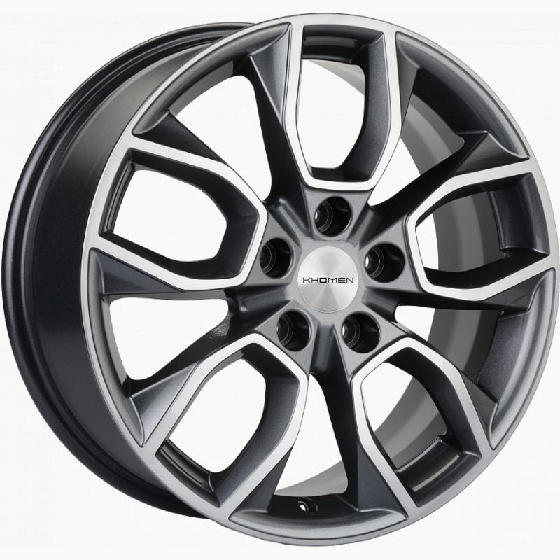 Khomen KHW 1713 7x17 5*114.3 ET47 DIA67.1 Gray-FP Литой
