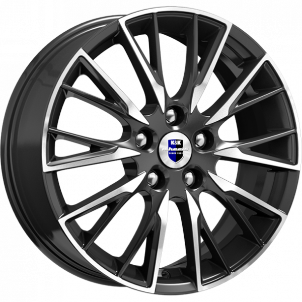K&K Солт 6.5x17 5*114.3 ET45 DIA66.1 Алмаз черный Литой