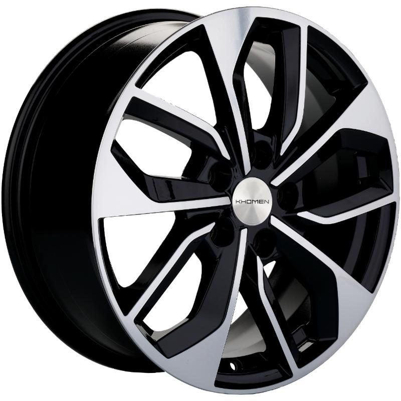 Khomen KHW 1703 7x17 5*114.3 ET45 DIA60.1 Black-FP Литой