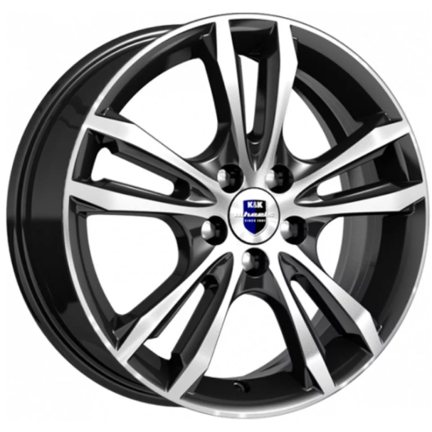 K&K Samara 6x16 5*112 ET40 DIA66.6 Алмаз черный Литой