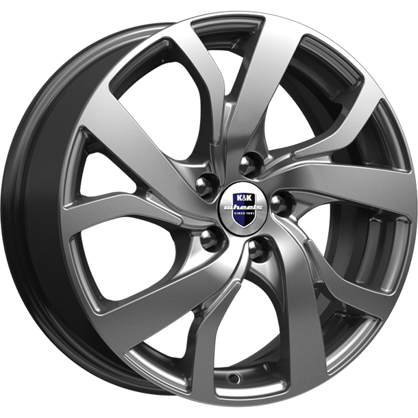 K&K Палермо 6x15 5*114.3 ET45 DIA66.1 Дарк платинум Литой