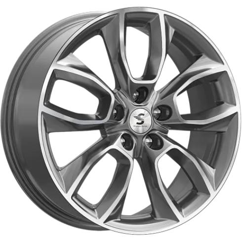 K&K КР001 7x18 5*112 ET45 DIA57.1 Diamond gloss graphite Литой
