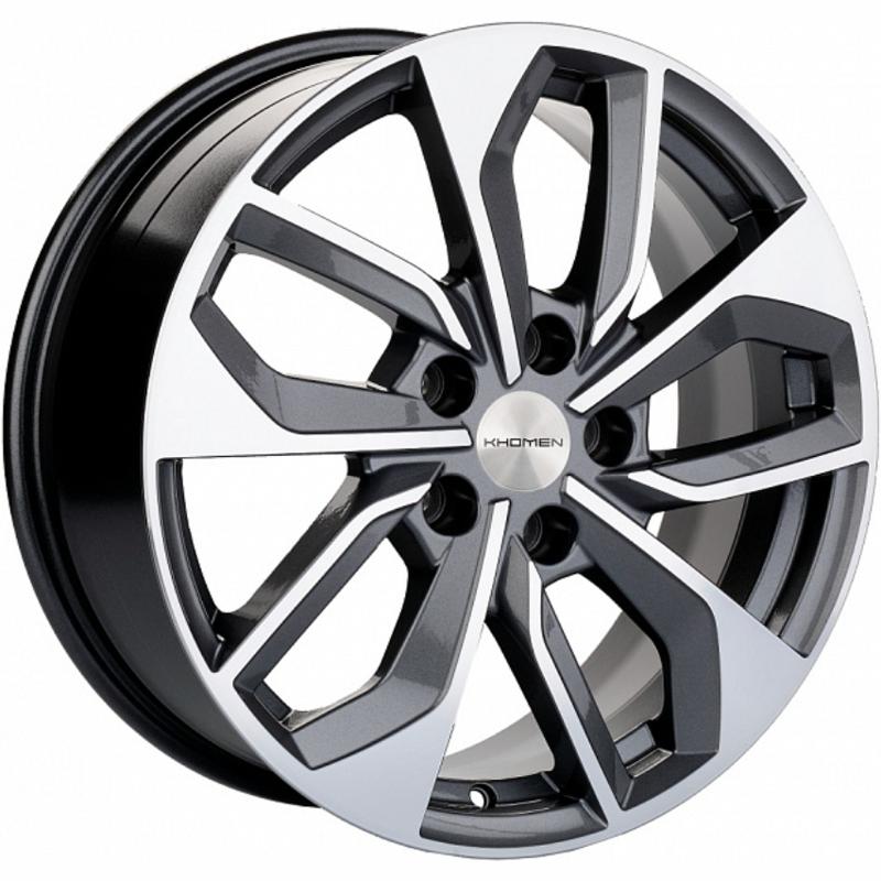 Khomen KHW 1703 7x17 5*112 ET46 DIA66.6 Gray-FP Литой