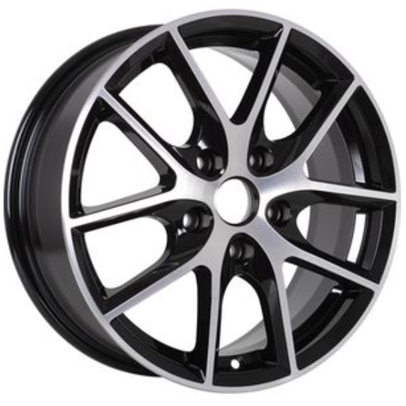Alcasta M59 6.5x16 5*114.3 ET38 DIA67.1 BKF Литой