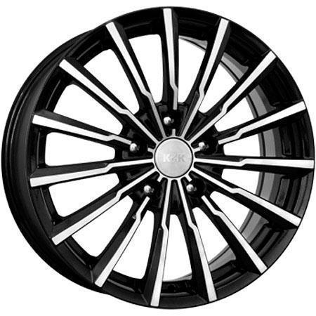 K&K Акцент 5.5x14 4*100 ET43 DIA60.1 Алмаз черный Литой