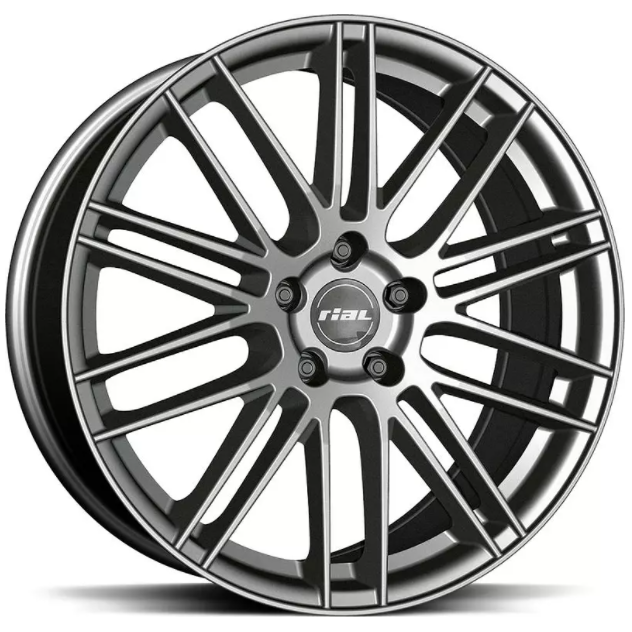 Rial KiboX 9.5x21 5*112 ET22 DIA66.6 Metal Grey Литой