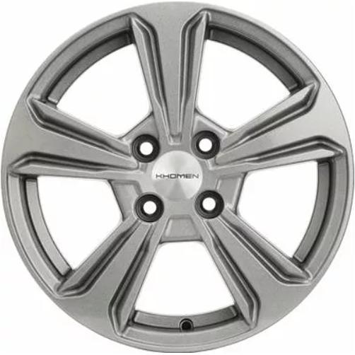 Khomen KHW 1502 6x15 4*100 ET50 DIA60.1 G-Silver Литой