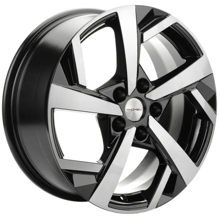 Khomen KHW 1712 7x17 5*114.3 ET37 DIA66.6 Black-FP Литой