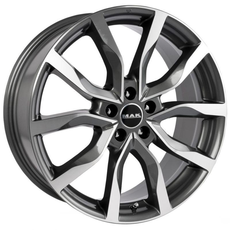 MAK Koln 9.5x21 5*114.3 ET48 DIA76.1 Gunmetal Mirror Face Литой