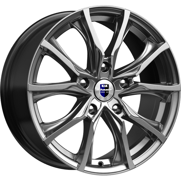 K&K Твист 7.5x17 5*105 ET38 DIA56.6 Дарк платинум Литой