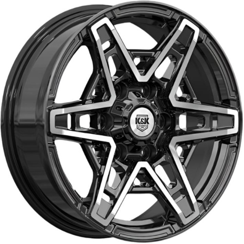 K&K Блэкберн 8x17 6*139.7 ET42 DIA75.1 Алмаз черный Литой