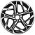 Khomen KHW 1716 7x17 5*114.3 ET45 DIA60.1 Black-FP Литой