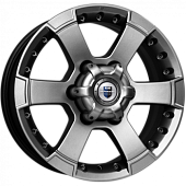 K&K M56 7x16 6*139.7 ET20 DIA110.1 Дарк платинум Литой