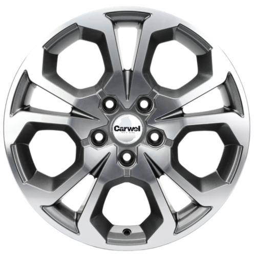 Khomen KHW 1711 6.5x17 5*114.3 ET50 DIA66.1 Gray-FP Литой