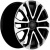 Khomen KHW 1805 7.5x18 6*139.7 ET46 DIA67.1 Black-FP Литой Khomen KHW 1805 7.5x18 6*139.7 ET46 DIA67.1 Black-FP Литой