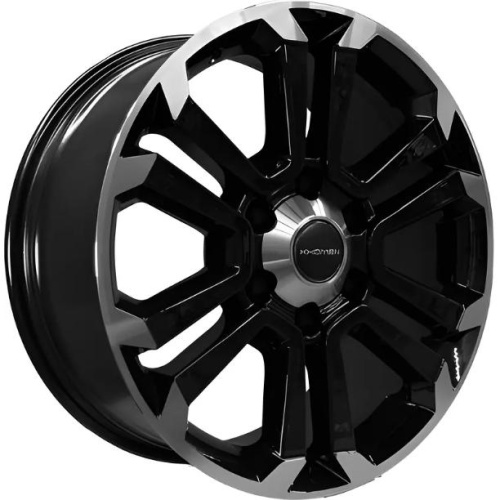 Khomen KHW 1817 7.5x18 6*139.7 ET25 DIA106.1 Black-FP Литой