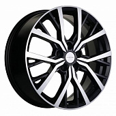 Khomen KHW 1806 7x18 5*112 ET43 DIA57.1 Black-FP Литой