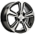 Khomen KHW 1502 6x15 4*100 ET45 DIA54.1 Black-FP Литой