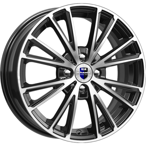 K&K Меандр 6x16 4*108 ET47.5 DIA63.3 Алмаз черный Литой
