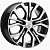 Khomen KHW 1608 6.5x16 5*114.3 ET45 DIA54.1 Black-FP Литой