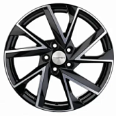 Khomen KHW 1714 7x17 5*110 ET40 DIA67.1 Black-FP Литой