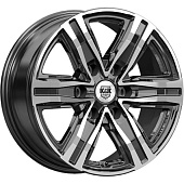 K&K R8 7.5x17 6*139.7 ET25 DIA106.1 Алмаз черный Литой